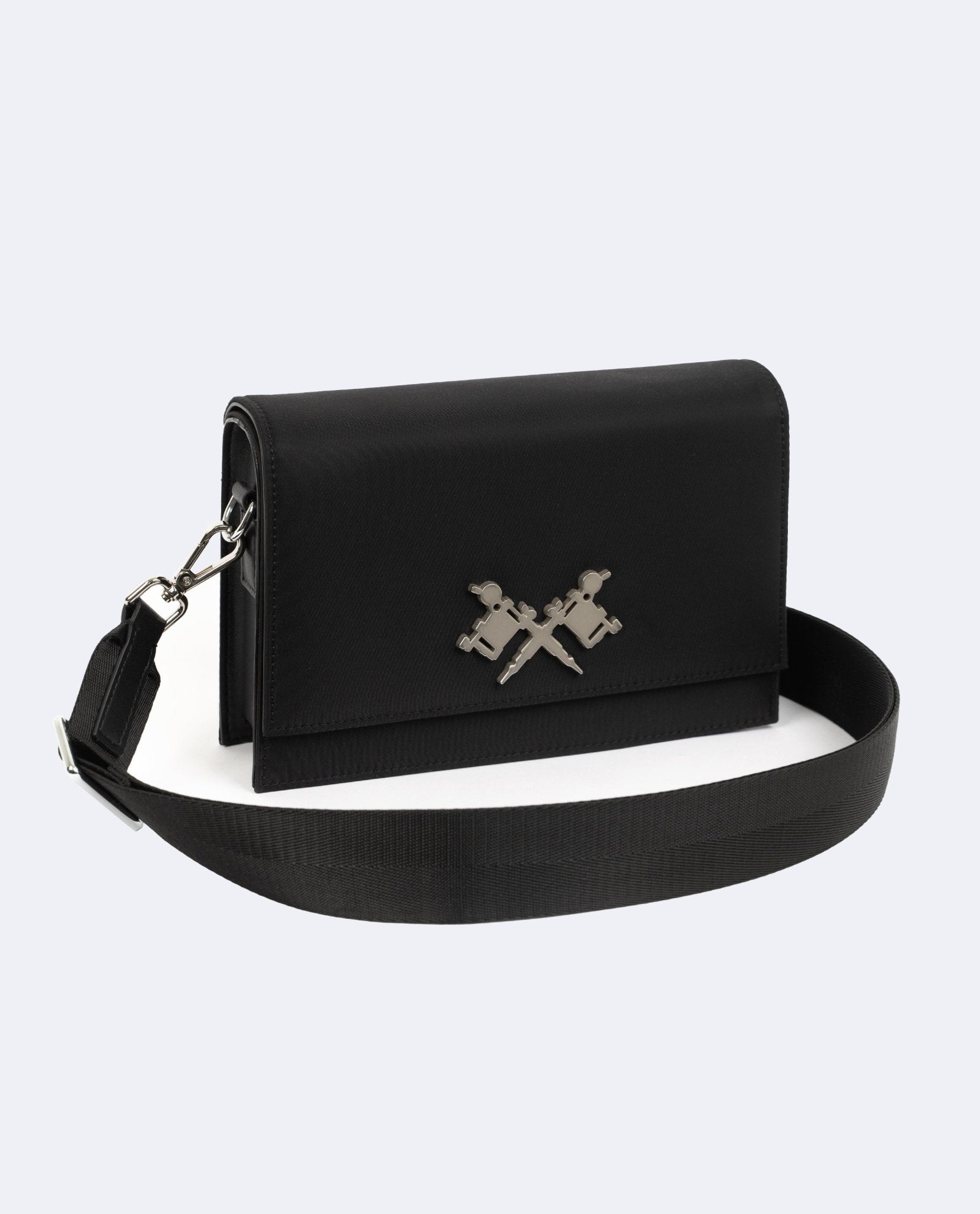 NYLON CROSSBODY BAG - BLACK - Root Atelier™ by Eugen Lods