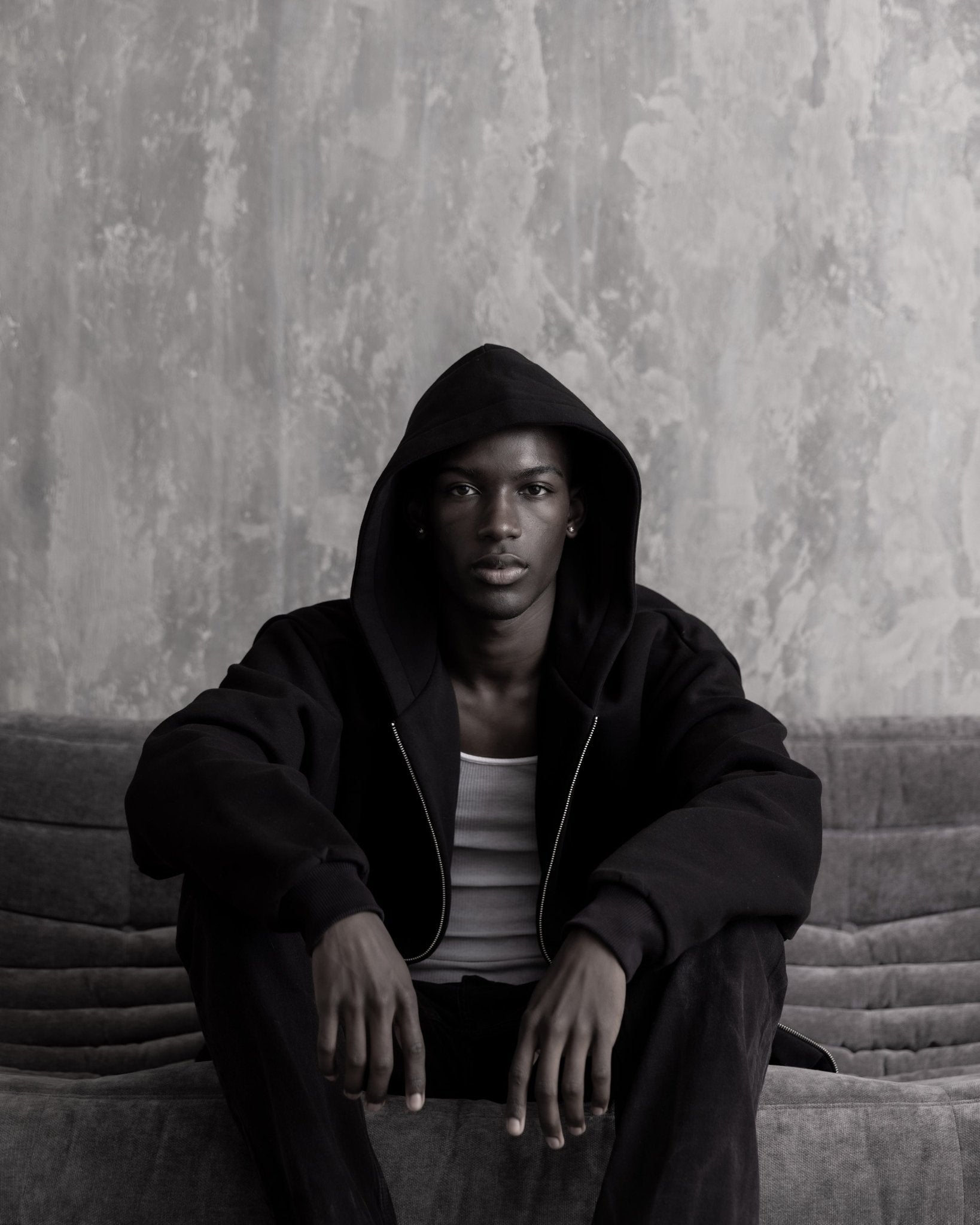 Root Blk Double Layer Zip - rootatelier™