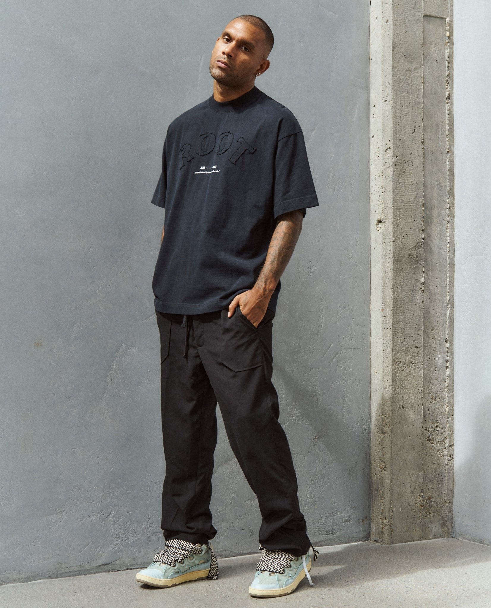 Root Patched Blck Tee - Second Life - Root Atelier™ by Eugen Lods