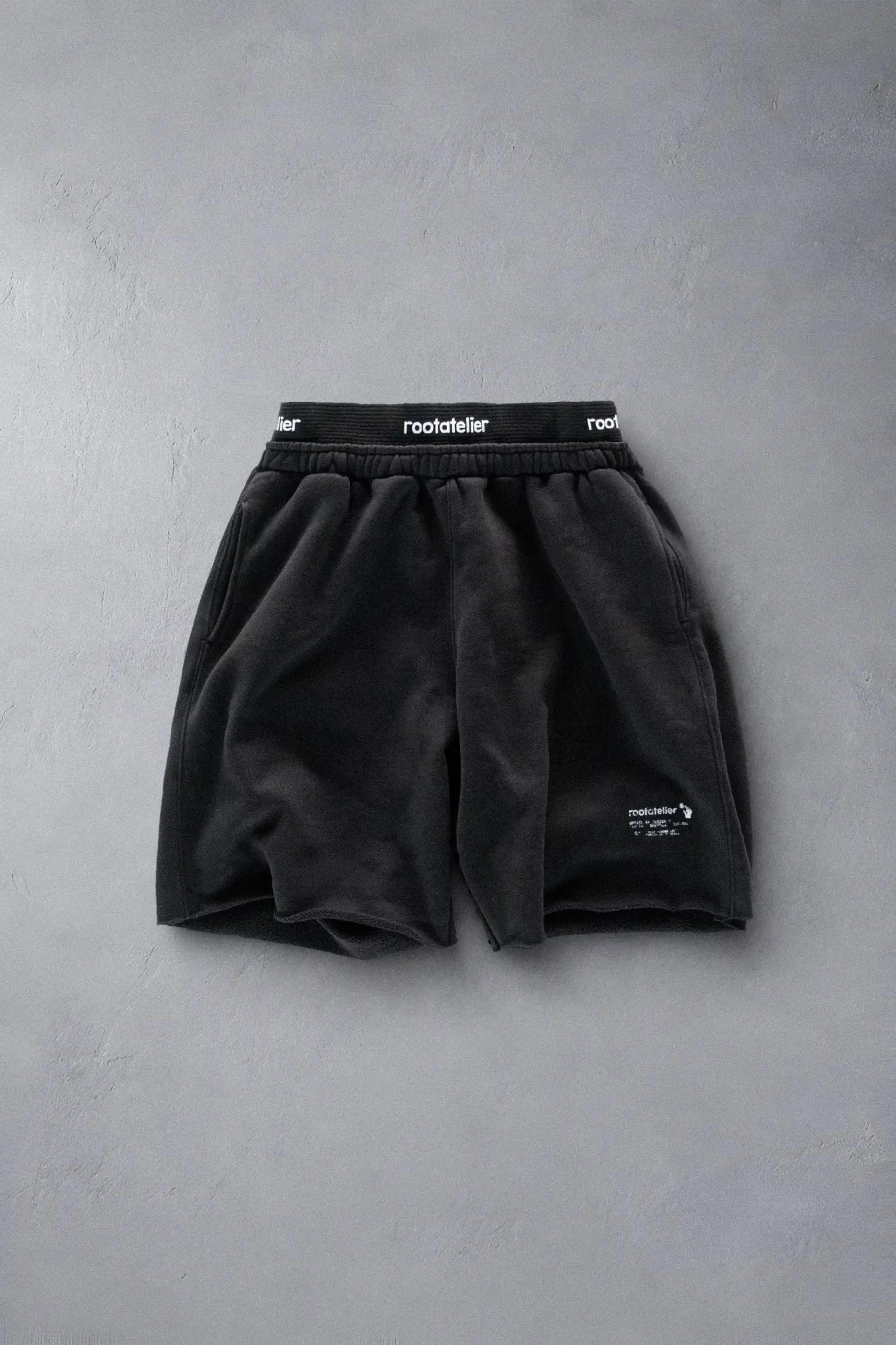 RA Market Black Sweatshorts - rootatelier™