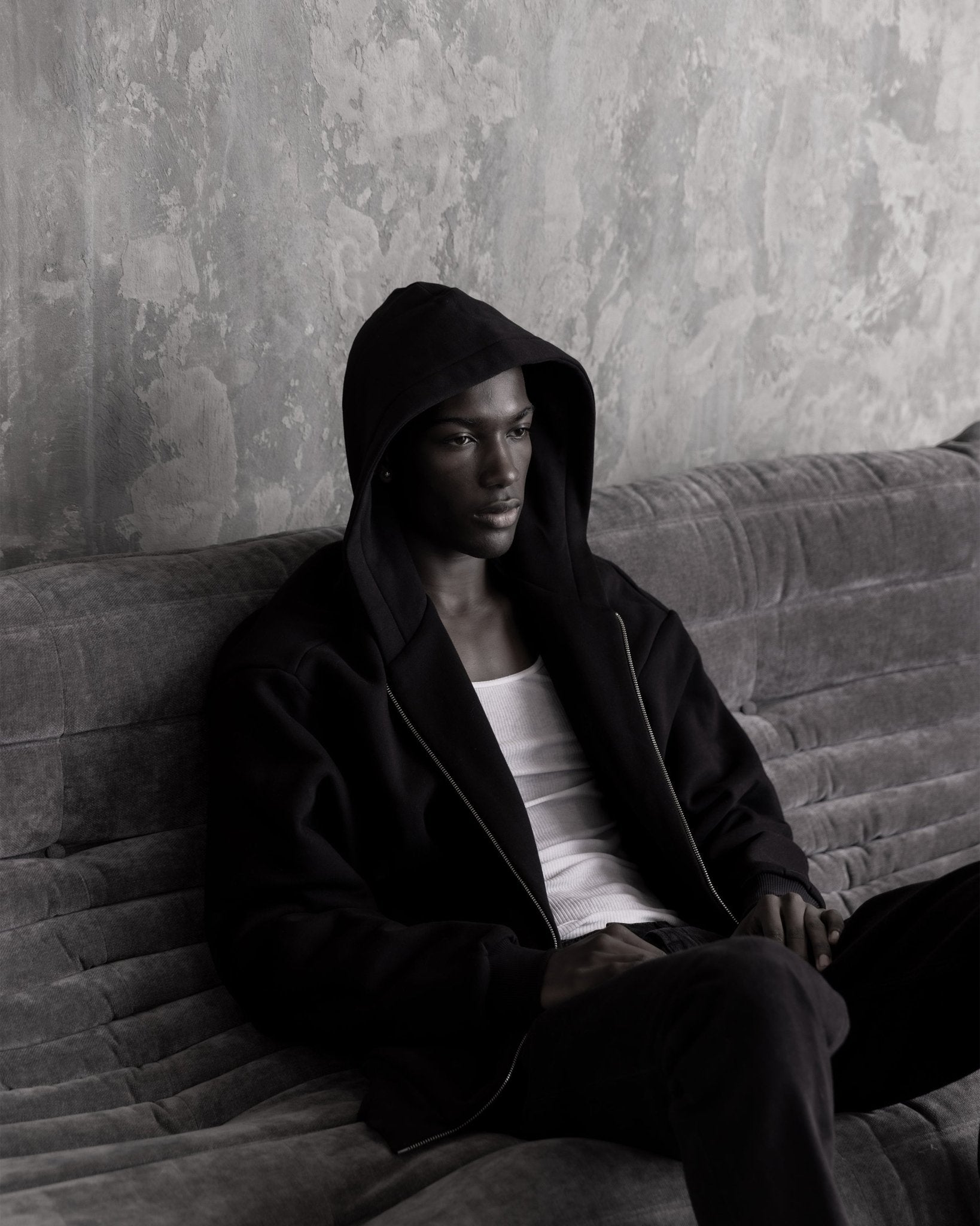 Root Blk Double Layer Zip - rootatelier™